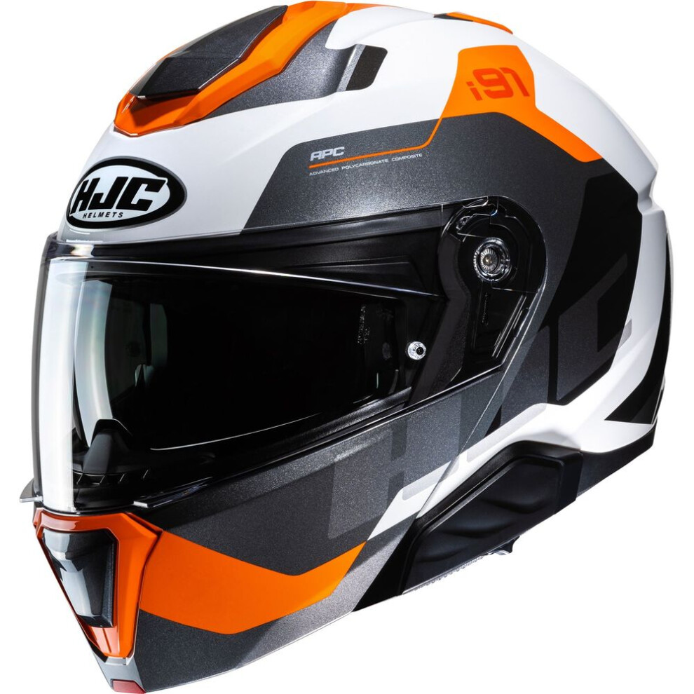 (M) Hjc I91 Carst Flip-Up Helmet Mc7 Orange 8804269470923