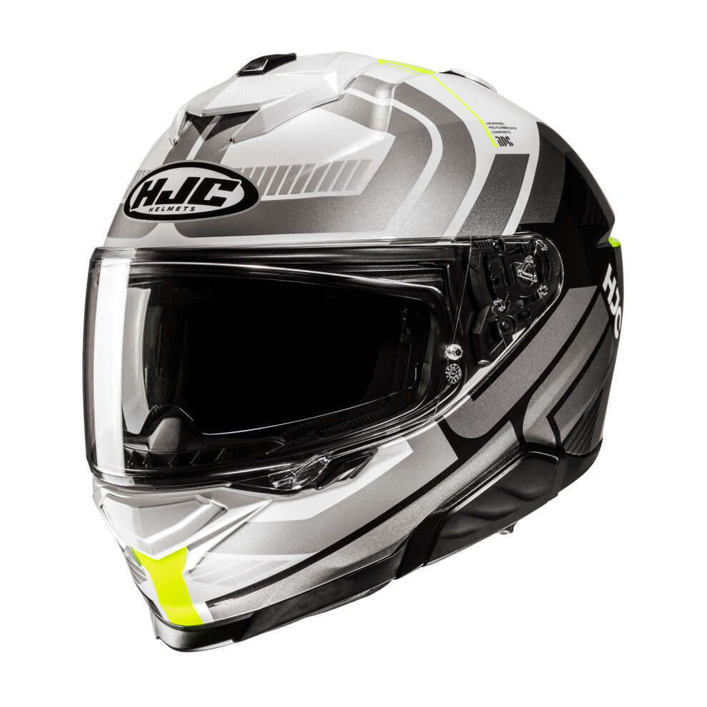 (Xs) Hjc I71 Viz Full Face Helmet Mc3h Fluo Yellow 8804269021262
