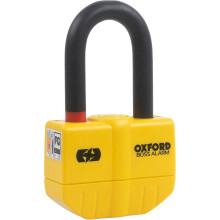 (12mm x 2.0m) Oxford Boss Alarm 14mm Chain Lock Yellow