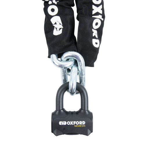 (16mm x 2.0m) Oxford Nemesis Chain Lock Black