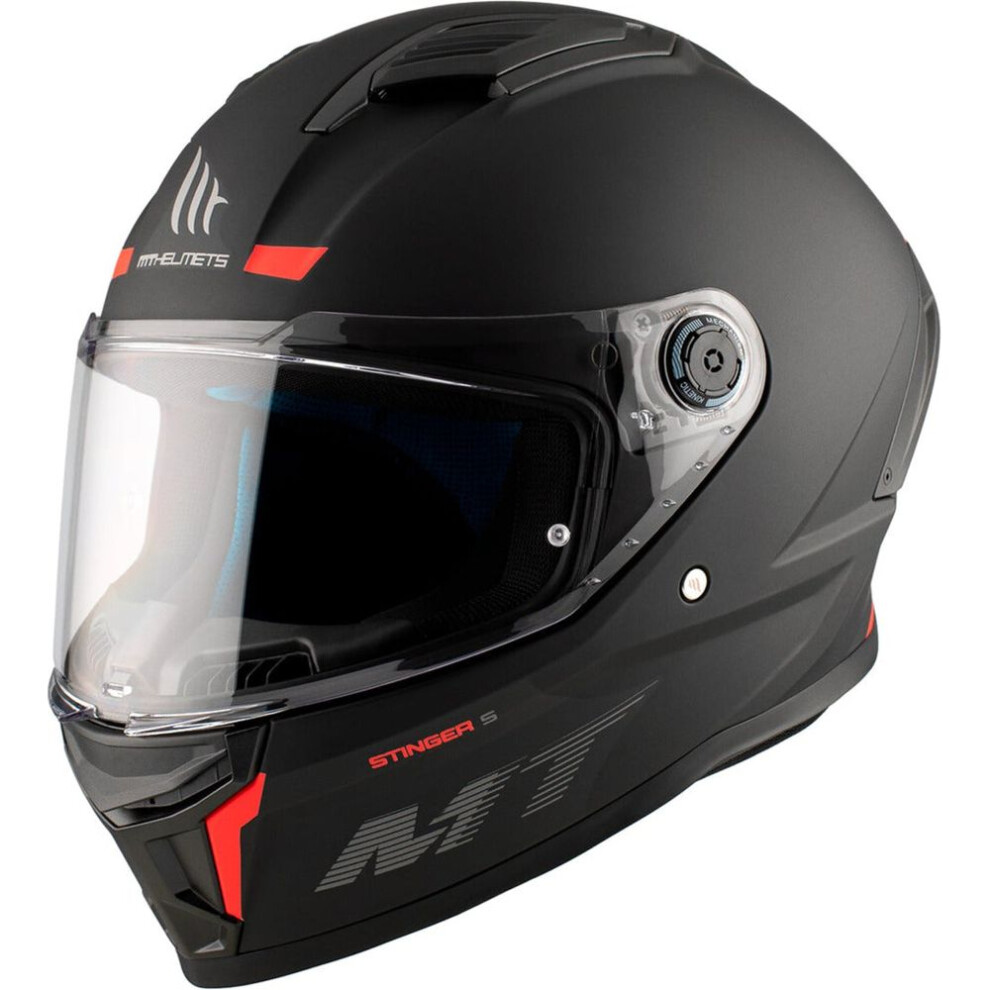 (XS) MT Stinger 2 A1 Full Face Helmet Matt Black-image-OPC-PFTFBXD-NEW