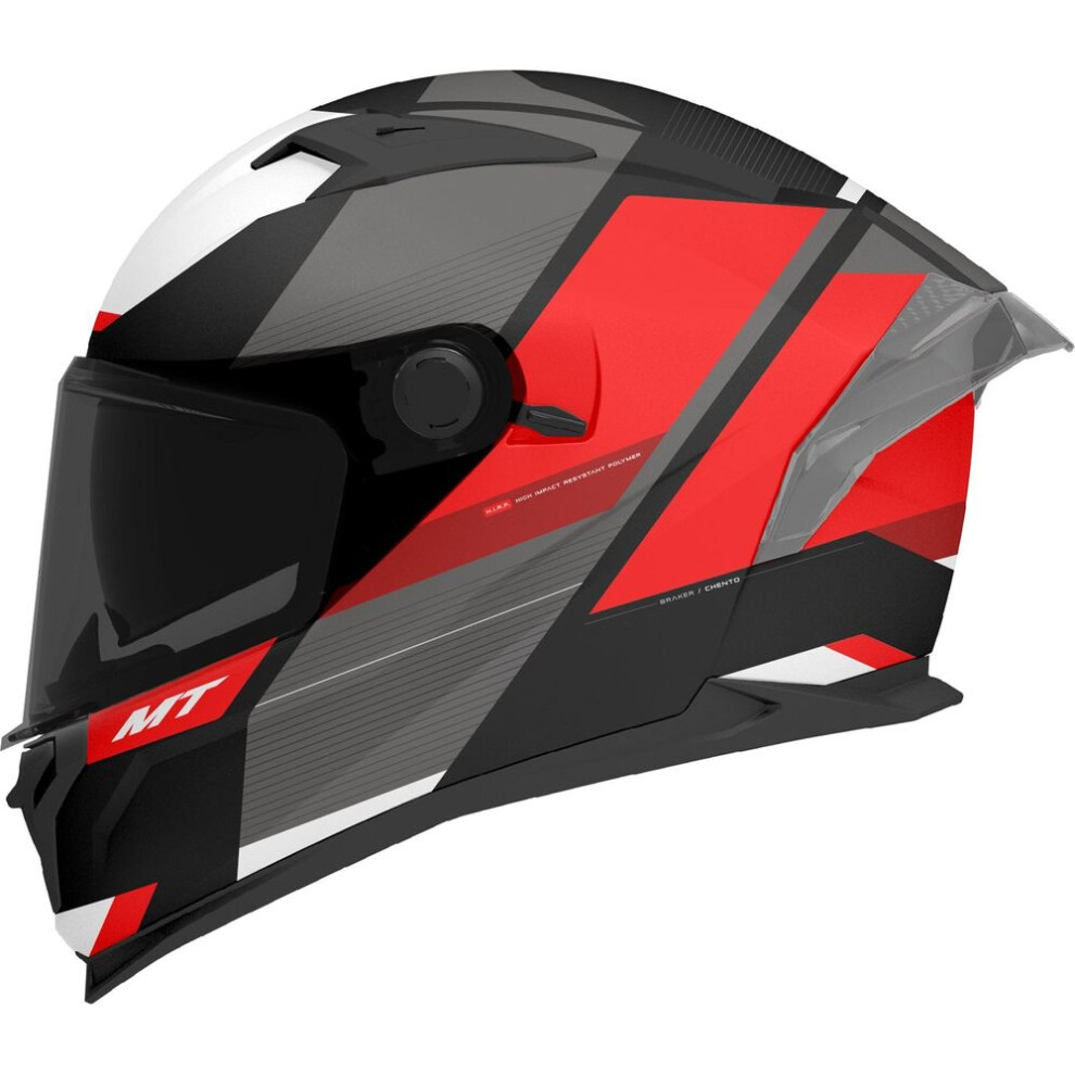 (XL) MT Braker SV Chento B5 Full Face Helmet Matt Black / Red-image-OPC-PFTFC9G-NEW