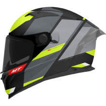 (L) MT Braker SV Chento B3 Full Face Helmet Matt Black / Fluo Yellow