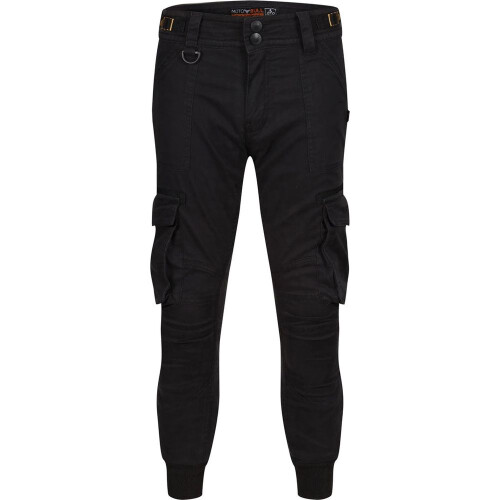 (UK 32) MotoBull Ryan Cargo Trouser Black