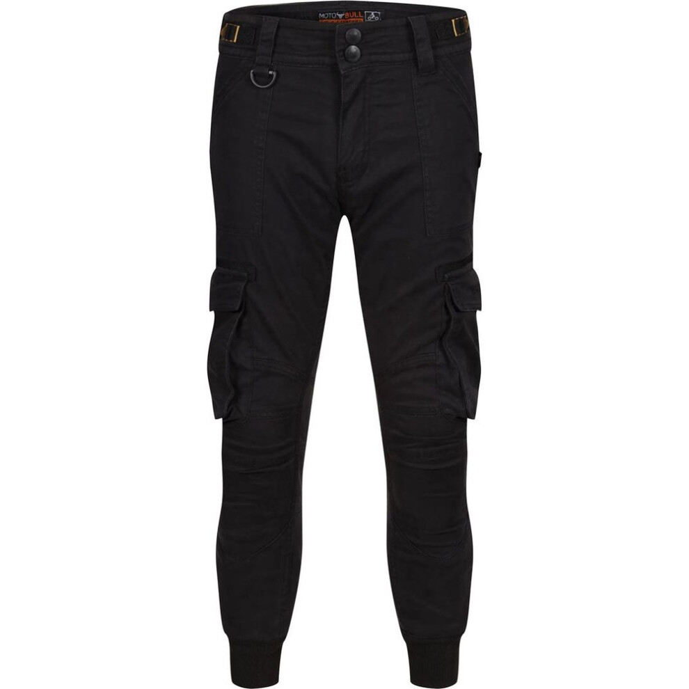 (Uk 46) Motobull Ryan Cargo Trouser Black 5060927045602