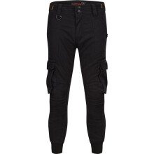 (UK 36 (Long Leg)) MotoBull Ryan Cargo Trouser Black