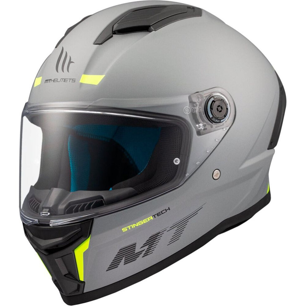 (XL) MT Stinger 2 A2 Full Face Helmet Titanium Matt Grey-image-OPC-PFTFCZG-NEW