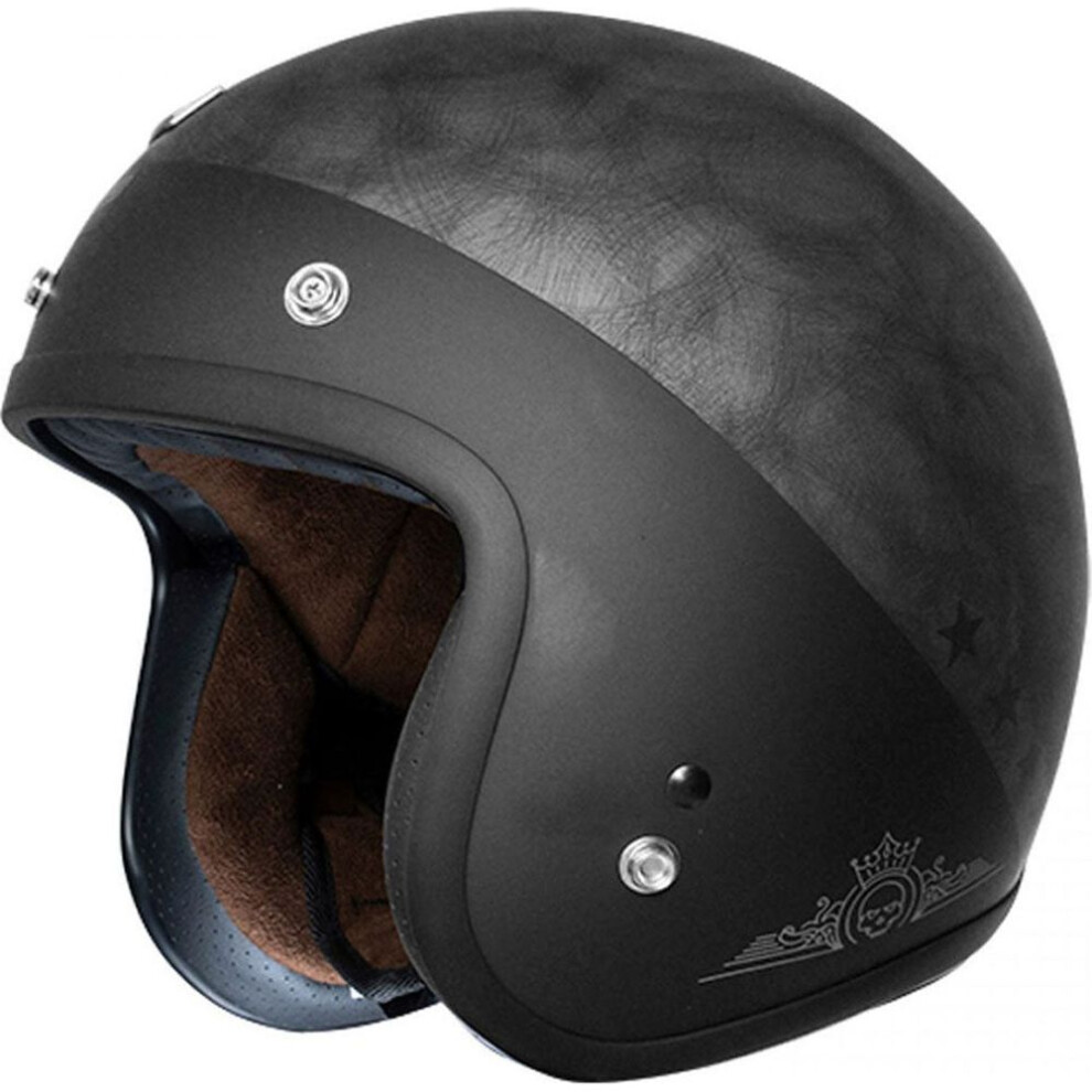 Photos - Motorcycle Helmet (XS) Origine Primo ECE 22.06 Open Face Helmet Rocker Matt Silver ORI202008023203102XS