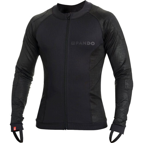 (XS) Pando Moto Shell UH 03 Uni AA Protective Base Layer Shirt Black