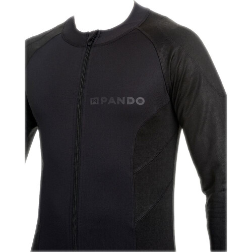 (3XL) Pando Moto Shell UH 03 Uni AA Protective Base Layer Shirt Black 1