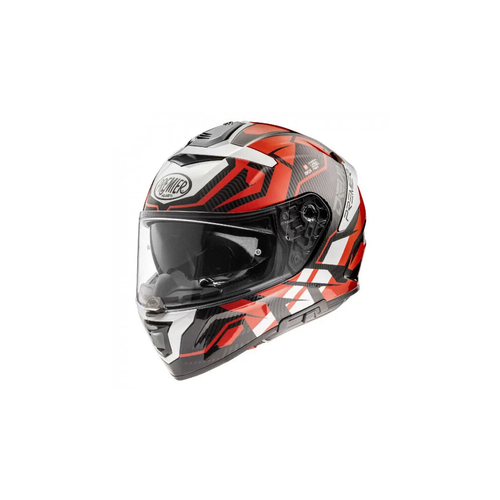 (L) Premier Devil JC 92 Full Face Helmet Black / Red