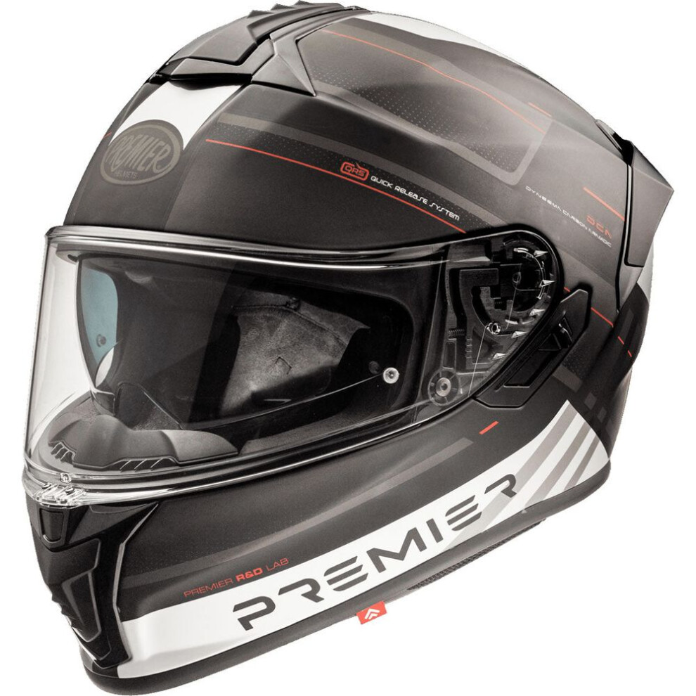 (L) Premier Evoluzione SP 2 Full Face Helmet Black / White