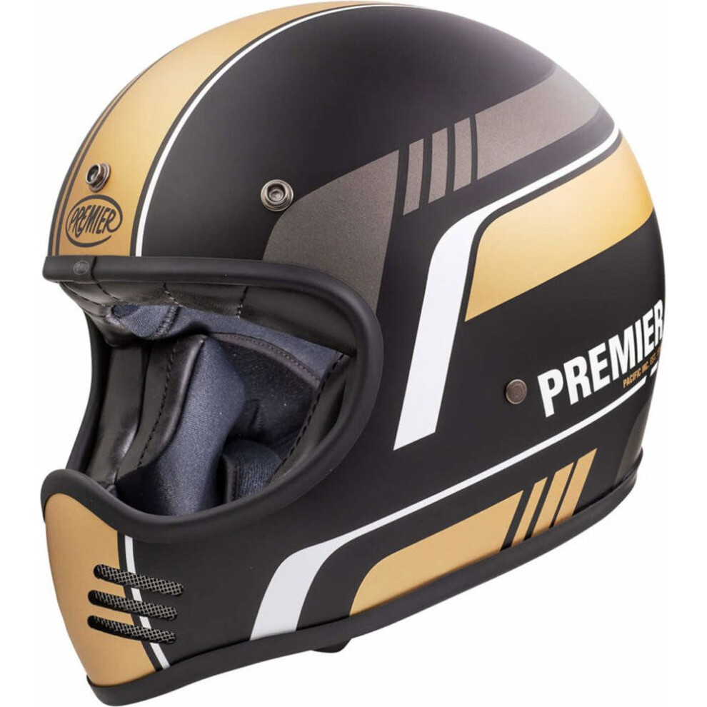 (S) Premier MX BL 19 Full Face Helmet Black / Bronze