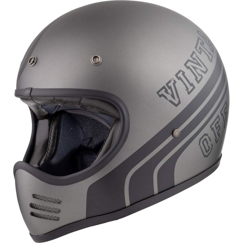 (XL) Premier MX BTR 17 Full Face Helmet Gunmetal