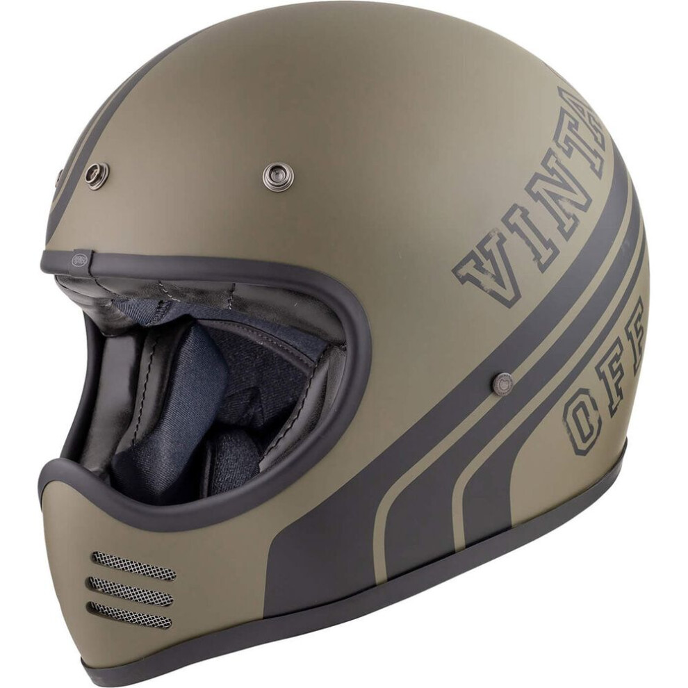 (XL) Premier MX BTR Full Face Helmet Military Green