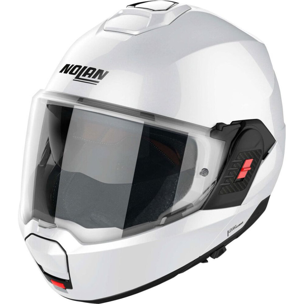 (XS) Nolan N120-1 Classic N-Com Modular Flip-Up Helmet Metal White-image-OPC-PFTFGCG-NEW