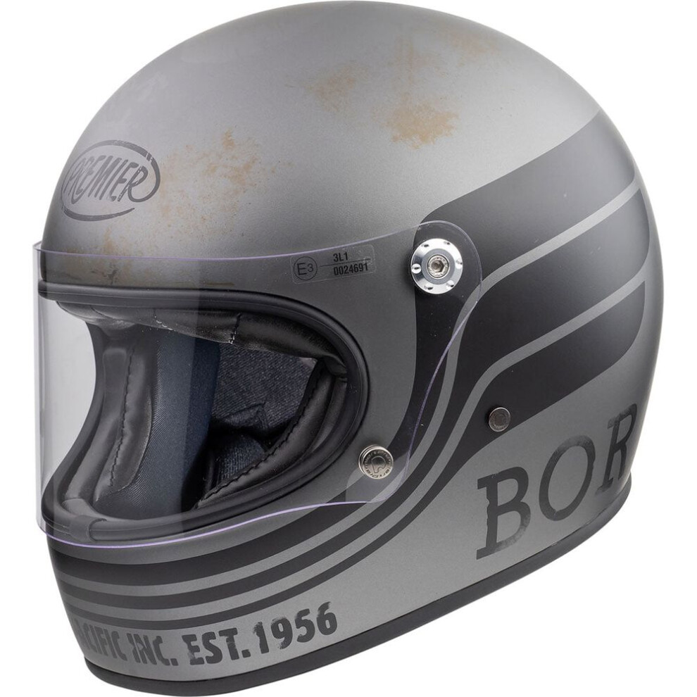 (M) Premier Trophy BTR 17 Full Face Helmet Gunmetal