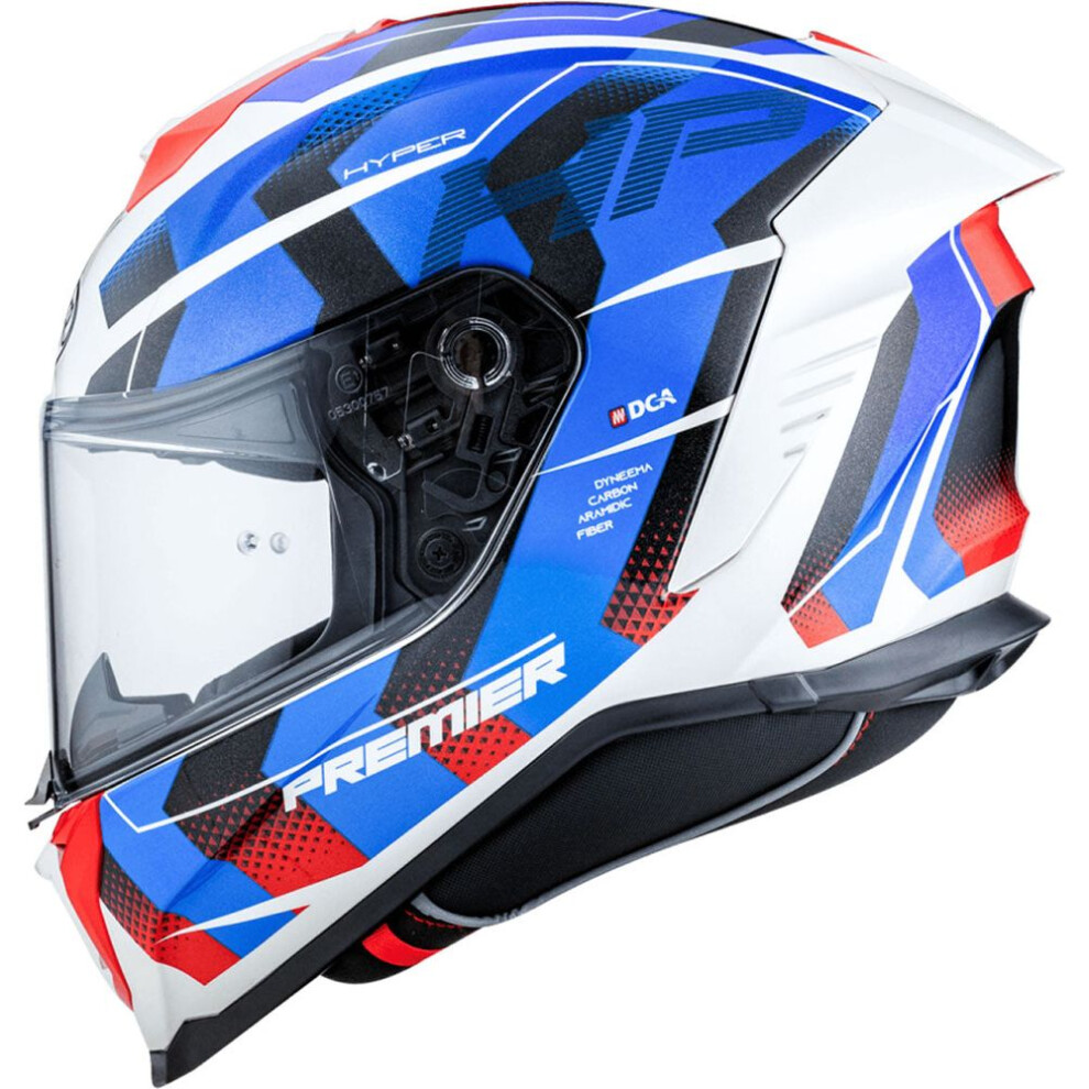 (XL) Premier Hyper HP 12 Full Face Helmet White / Blue