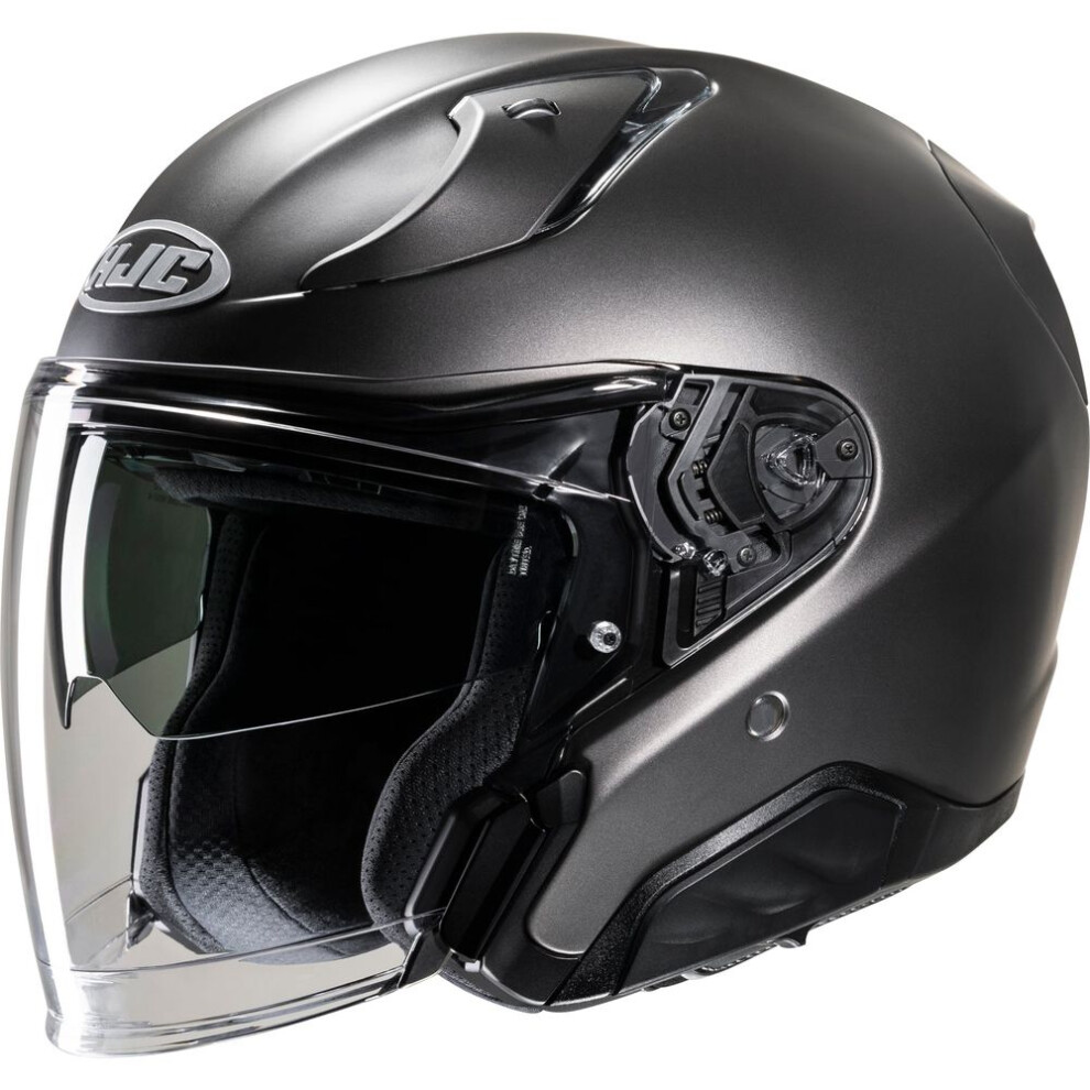 (S) Hjc Rpha 31 Open Face Helmet Semi Flat Titanium 8804269401811