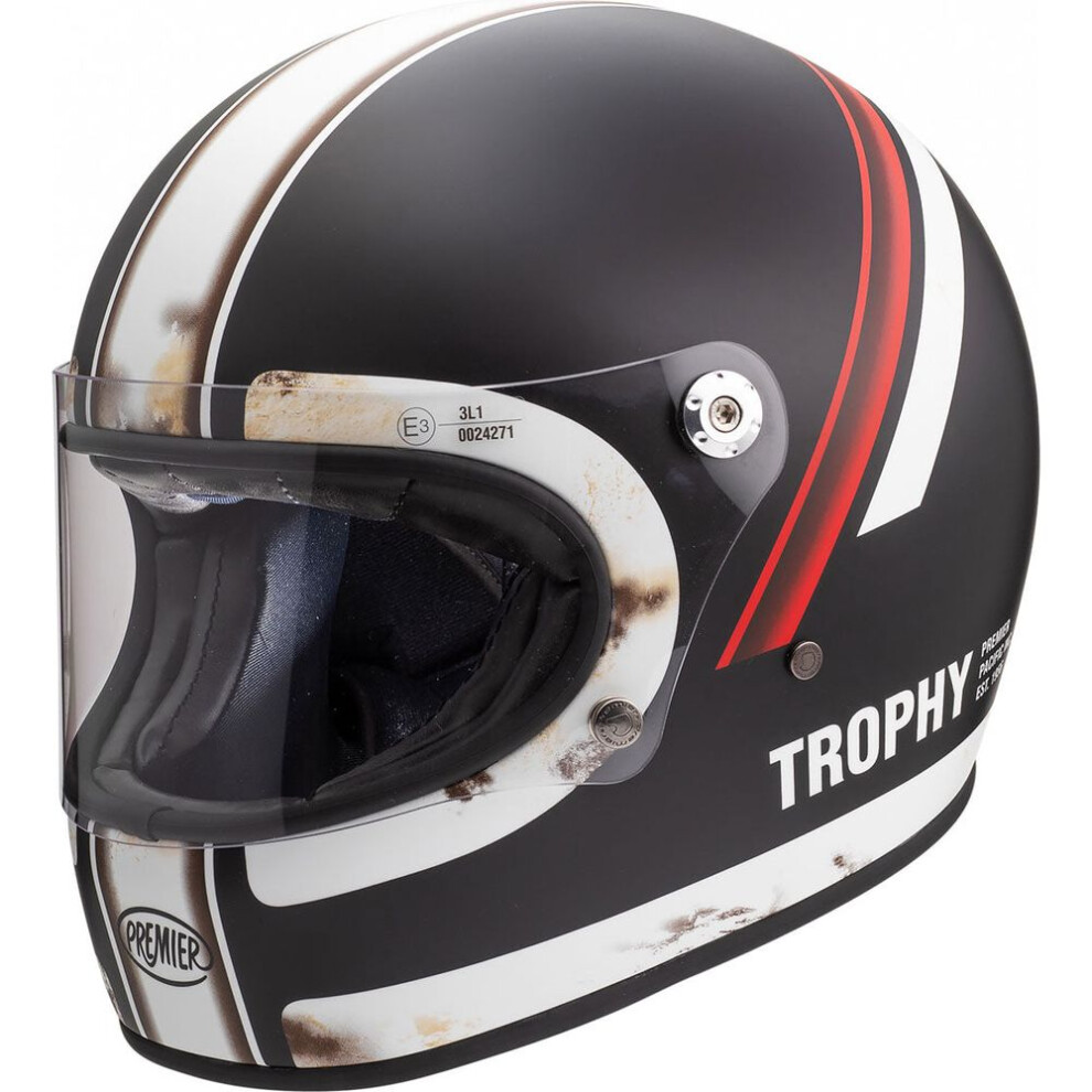 (M) Premier Trophy DO 92 Full Face Helmet Black / White