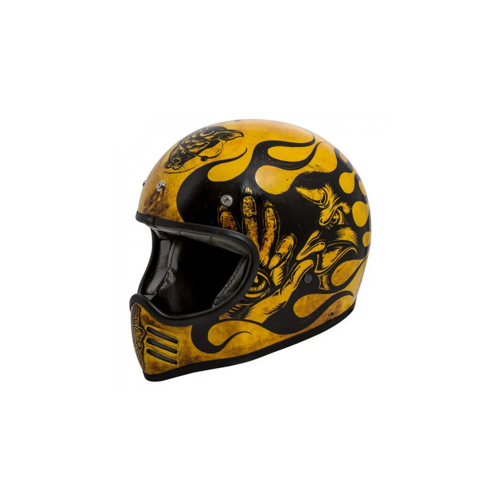 (L) Premier MX BD 12 Full Face Helmet Yellow