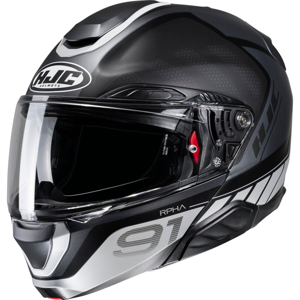 (S) Hjc Rpha 91 Rafino Flip-Up Helmet Mc5sf Black 8804269393260