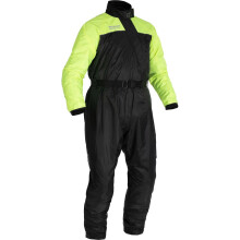 (4XL) Oxford Rainseal Oversuit Black / Fluo Yellow