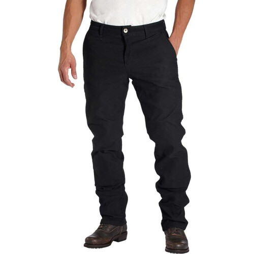 (29 (Long Leg)) Rokker Chino Textile Trouser Black