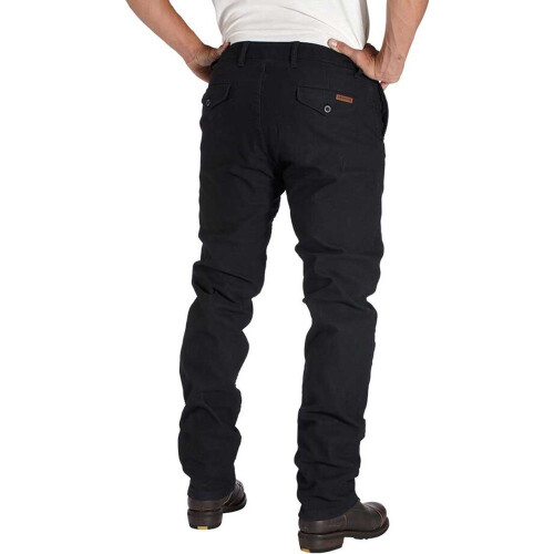 (29 (Long Leg)) Rokker Chino Textile Trouser Black 1