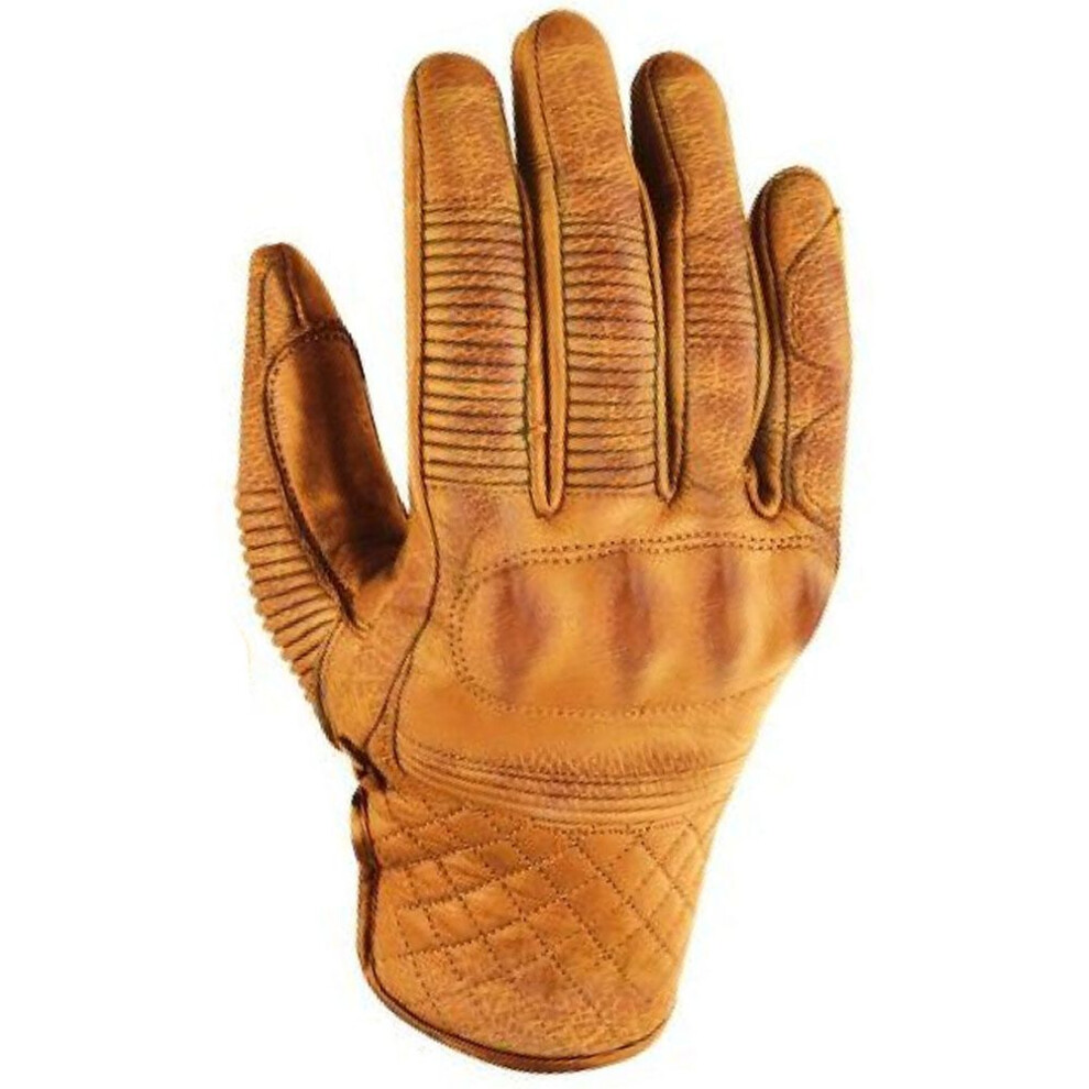 (Xl) Rokker Tucson Leather Gloves Natural Yellow 7630039479701