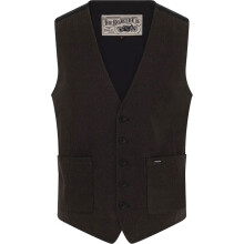 (3XL) Rokker Tweed Vest Dark Grey