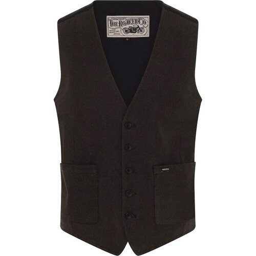 (3XL) Rokker Tweed Vest Dark Grey