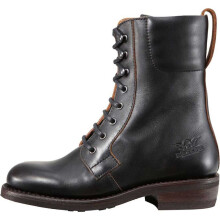 (EU 37) Rokker Urban Racer Ladies Leather Boots Black