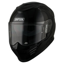 (L) Simpson Venom Solid ECE 22.06 Full Face Helmet Gloss Black