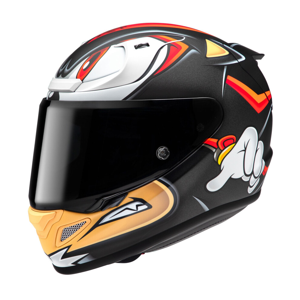(L) Hjc Rpha 12 Shadow The Hedgehog Full Face Helmet Mc1sf Red 8804269011911