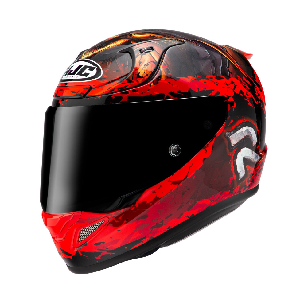 (L) Hjc Rpha 12 Diablo Blizzard Full Face Helmet Mc1 Red 8804269009260