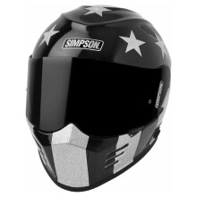 (XS) Simpson Venom Sting Rae Full Face Helmet Black