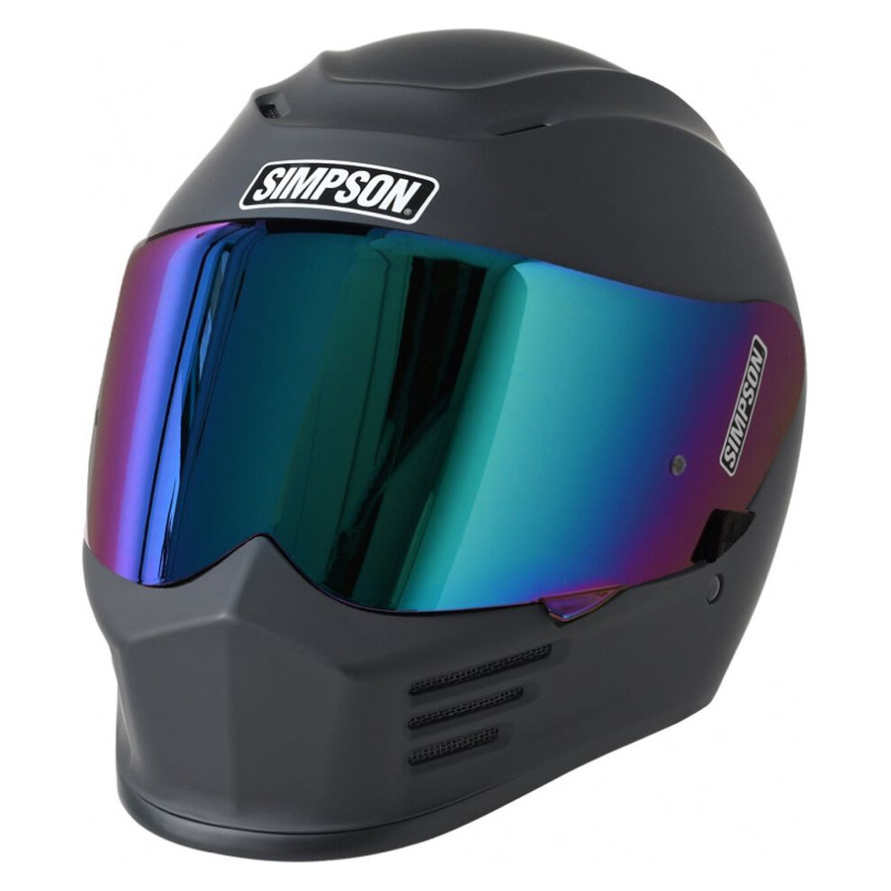 (Xl) Simpson Speed Solid Ece 22.06 Full Face Helmet Matt Black 7640181139545