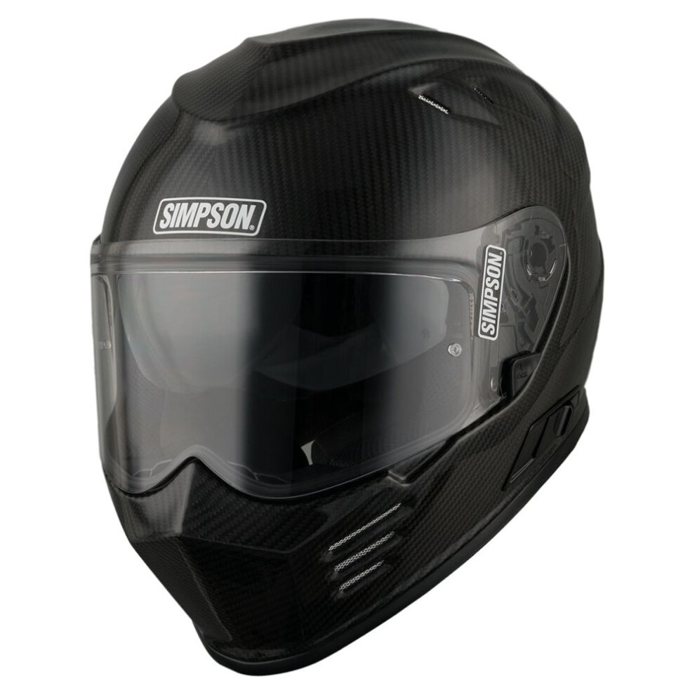 (M) Simpson Venom Ece 22.06 Full Face Helmet Carbon 7640181138067