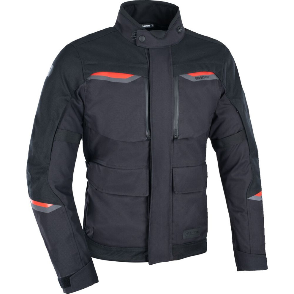 (5Xl) Oxford Mondial 2.0 Textile Jacket Tech Black 5030009420177