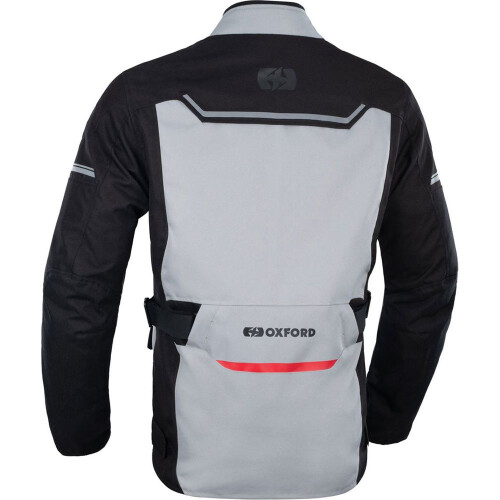 (XL) Oxford Metro 2.0 Textile Jacket Grey / Black / Red 1