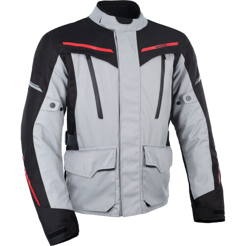 (XL) Oxford Metro 2.0 Textile Jacket Grey / Black / Red