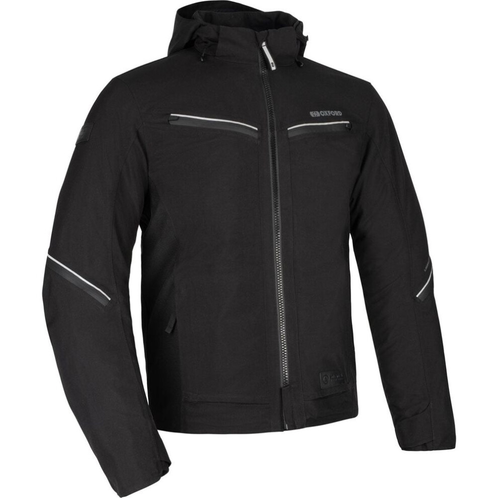 (XXL) Oxford Mondial Street Dry2Dry Textile Jacket Black-image-OPC-PFTFNM2-NEW