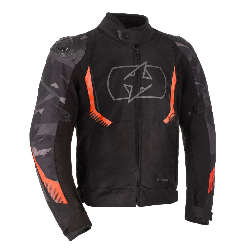 (M) Oxford Omega 1.0 Dry2dry Textile Jacket Black / Camo / Red Black,Red 5030009449673
