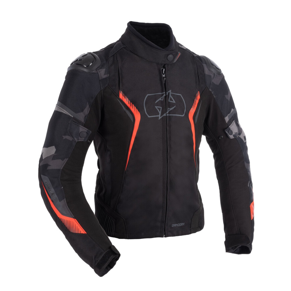 (14) Oxford Omega 1.0 Dry2dry Ladies Textile Jacket Black / Camo / Red Black,Red 5030009449840