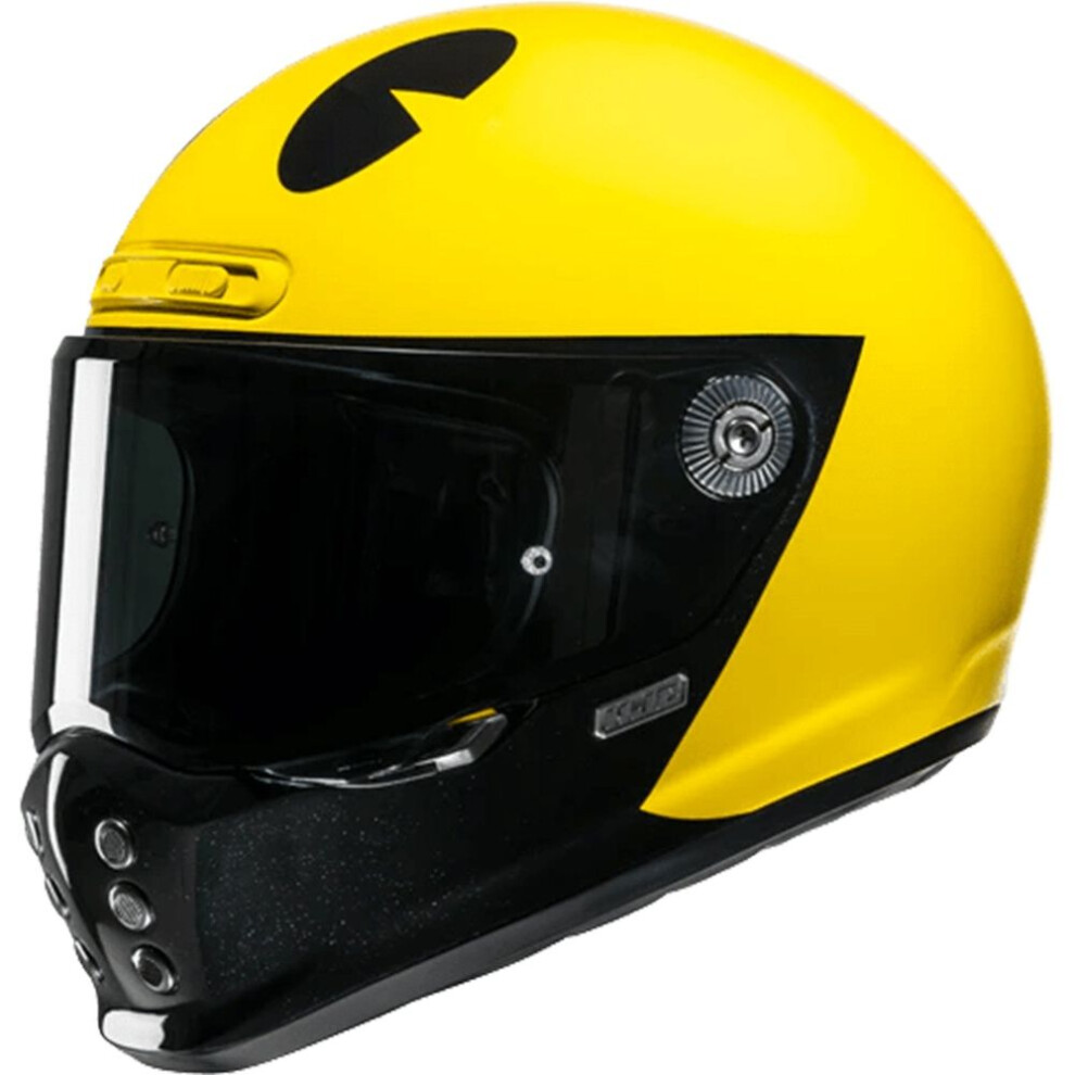 (Xxl) Hjc V10 Pac-Man Bandai Namco Full Face Helmet Mc3 Yellow 8804269498729