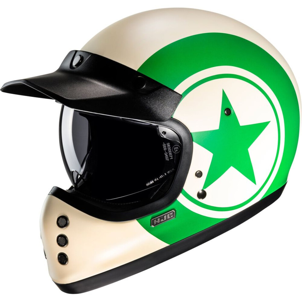(S) Hjc V60 Nyx Full Face Helmet Mc4sf Green 8804269479674
