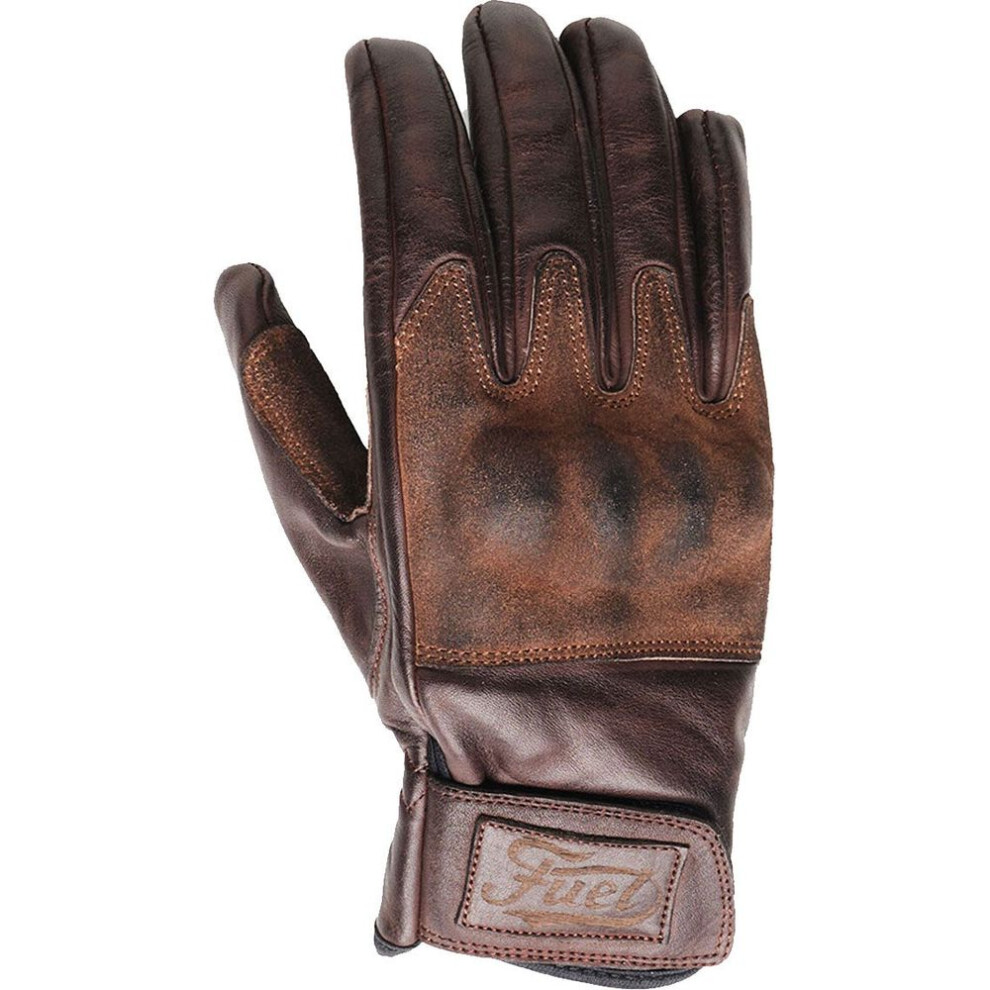 (XS) Fuel Rodeo Ladies Leather Gloves Brown-image-OPC-PFTFQ6T-NEW