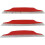 100% Accuri 2 / Racecraft 2 / Strata 2 Forecast Goggle Mud Flaps Red 1