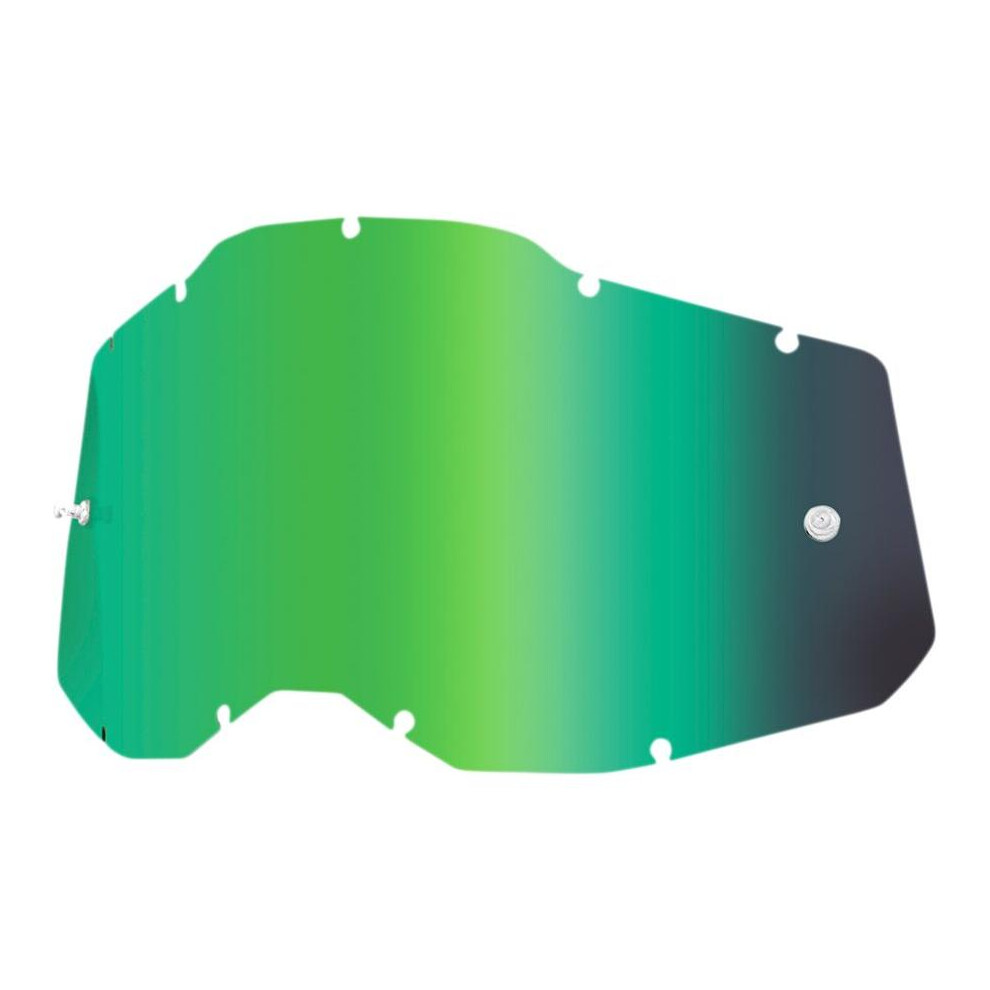 100% Accuri 2 / Racecraft 2 / Strata 2 Goggle Lens Mirror Green 196261003369